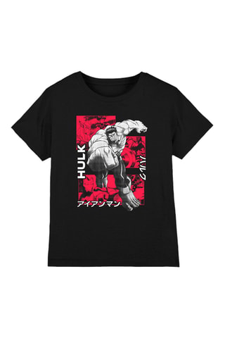 T-shirt Hulk Avengers Marvel - Noir