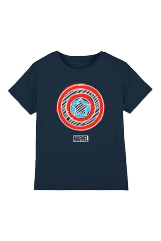 T-shirt Captain America Avengers Marvel - Bleu marine