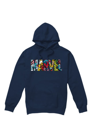Sweat à capuche Marvel - Bleu marine