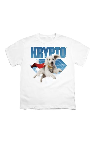 T-shirt Krypto La ligue des Justicier DC Comics - Blanc