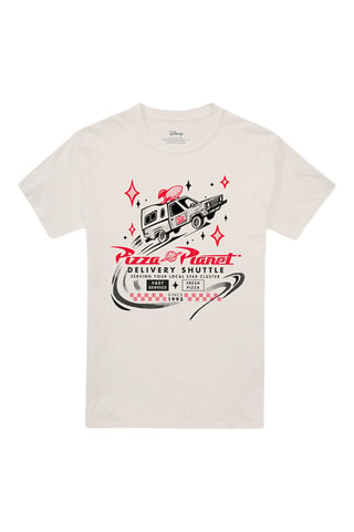 T-shirt Pizza Planet Toy Story Disney Pixar - Écru