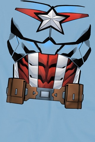 T-shirt Captain America Avengers Marvel - Bleu clair