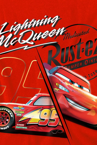 T-shirt Flash McQueen Cars Disney Pixar - Rouge