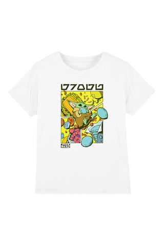 T-shirt Grogu The Mandalorian Star Wars - Blanc