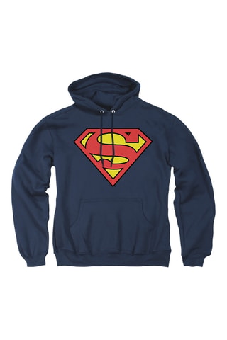 Sweat à capuche Superman La ligue des Justicier DC Comics - Bleu marine