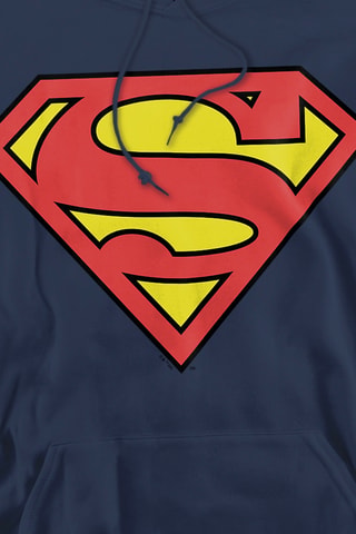Sweat à capuche Superman La ligue des Justicier DC Comics - Bleu marine