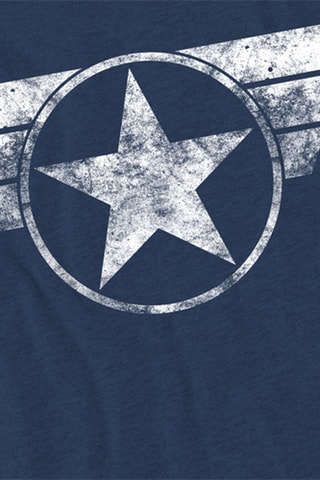 T-shirt Captain America Avengers Marvel - Bleu marine