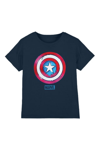 T-shirt Captain America Avengers Marvel - Bleu marine