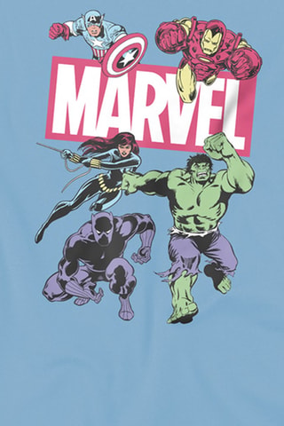 T-shirt Avengers Marvel - Bleu clair