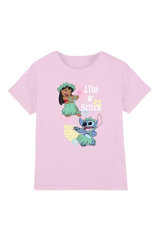 T-shirt Lilo et Stitch Disney - Rose clair