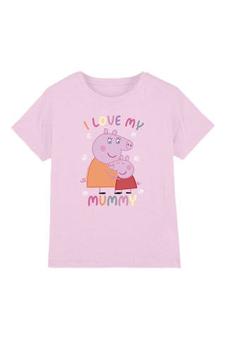T-shirt Peppa pig et Maman pig Peppa pig - Rose clair