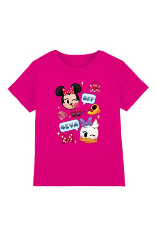 T-shirt Minnie et Daisy Disney - Fuchsia