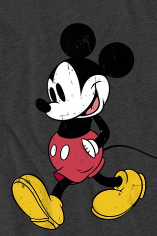 T-shirt Mickey Disney - Gris foncé