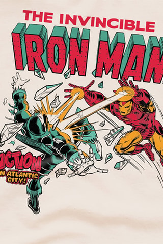 T-shirt Iron Man Avengers Marvel - Écru
