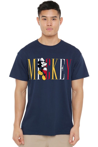 T-shirt Mickey Disney - Bleu marine