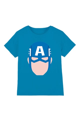 T-shirt Captain America Avengers Marvel - Turquoise