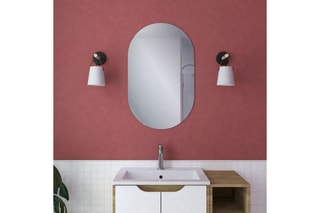 Miroir en verre trempé - 50 x 80 cm - Transparent