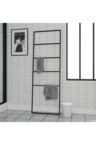 Porte-serviettes - Noir mat