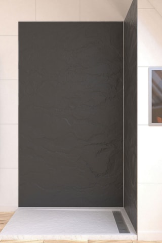 Panneau mural STONE'IT - Gris foncé - 120 x 210 cm