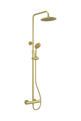 Colonne de douche thermostatique Arty - Doré - 40 x 88 x 8 cm