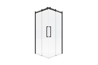 Paroi porte de douche d'angle en verre trempé Rolling 90 x 200 cm