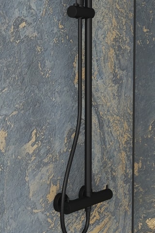 Panneau mural  STONE'IT - Gris et doré - 120 x 210 cm