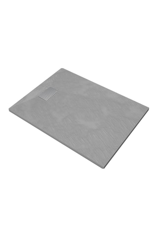 Receveur avec grille perforée - Gris - 120 x 90 cm