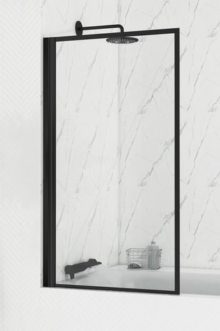 Pare baignoire Dark Edge - Noir - 140 x 80 cm