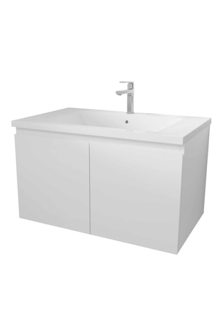 Ensemble meuble lave-main suspendu Elementary - Blanc