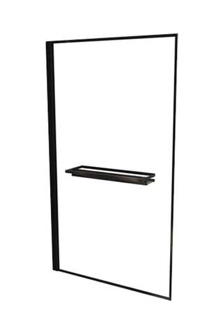 Pare baignoire 3-en-1 Dark Edge - Noir - 130 x 75 cm