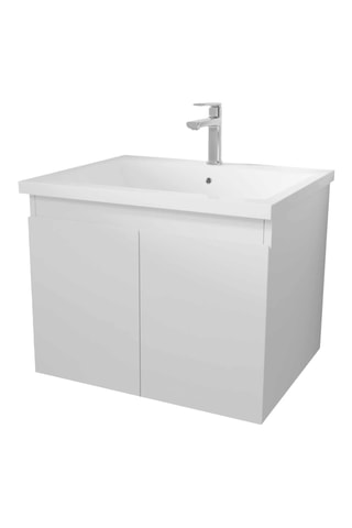 Ensemble meuble lave-main suspendu Elementary - Blanc