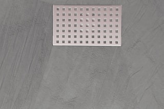 Receveur avec grille perforée - Gris