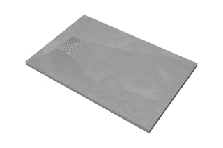 Receveur avec grille perforée - Gris