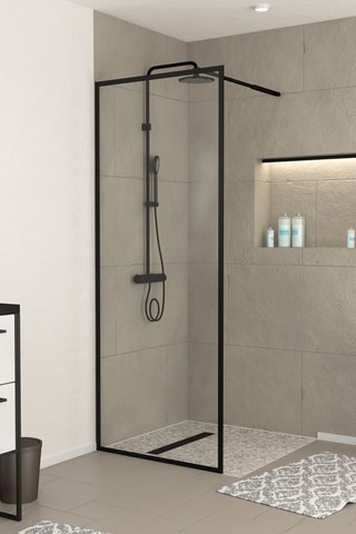 Paroi de douche en verre Dark Contouring - 80 x 200 cm