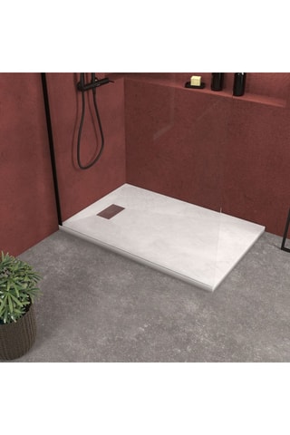 Receveur de douche - Blanc - 140 x 90 x 26 cm