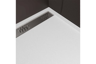 Receveur avec grille caniveau Athéna - 90 x 120 x 3 cm