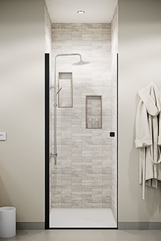 Porte de douche en verre Dark Elementary - 90 x 195 cm
