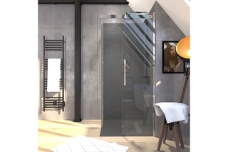 Paroi porte de douche coulissante Rolling Chromed - 90 x 90 cm