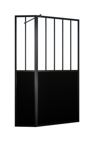 2 parois de douche en verre Glassy - 90 x 200 et 40 x 200 cm