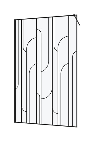 Paroi de douche Gatsby - Noir - 120 x 195 cm
