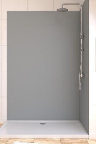 2 panneaux muraux WALL'IT - Gris - 120 x 210 et 90 x 210 cm