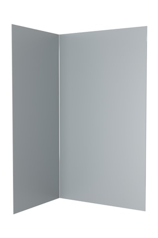2 panneaux muraux WALL'IT - Gris - 120 x 210 et 90 x 210 cm