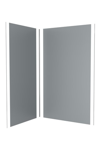 2 panneaux muraux WALL'IT - Gris - 120 x 210 et 90 x 210 cm
