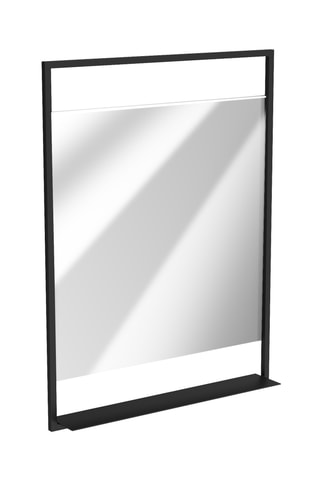 Miroir LED - Noir - 60 x 10 x 80 cm