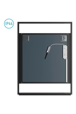 Miroir LED - Noir - 60 x 10 x 80 cm