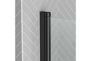 Pare baignoire rabattable en verre trempé avec porte-serviette Essentiel - 70 x 120 cm