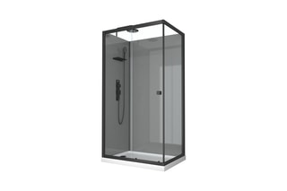 Cabine de douche rectangle Noir