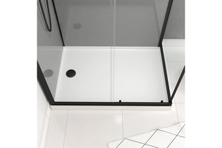 Cabine de douche rectangle Noir