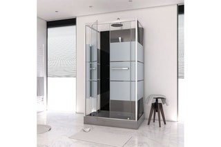Cabine de douche en verre trempé Study - 110 x 225 x 80 cm