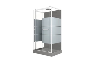 Cabine de douche en verre trempé Study - 110 x 225 x 80 cm